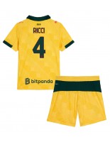 AC Milan Samuele Ricci #4 Kolmaspaita Lasten 2025-26 Lyhythihainen (+ shortsit)